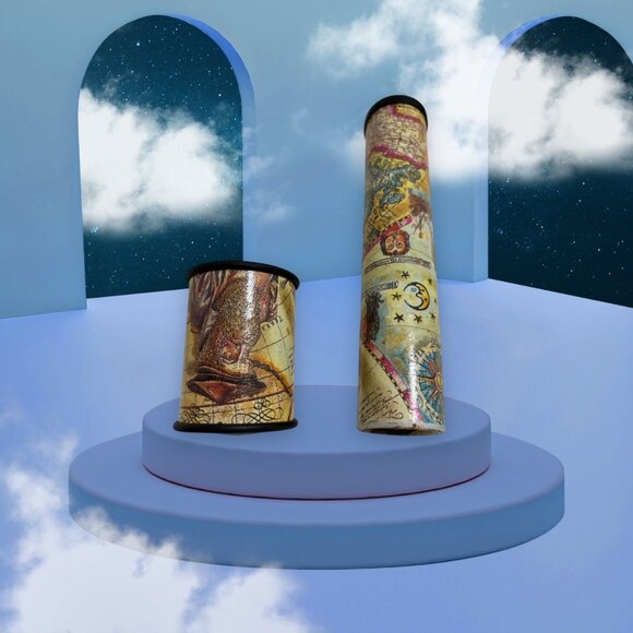 Multi Colored Changeable Educational Paper Kaleidoscope Toy for Children - Picture 5 of 14